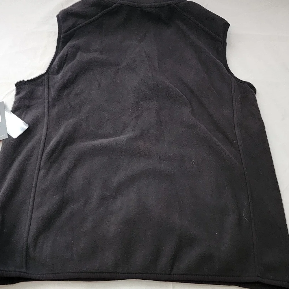 NFL Team‎ Apparel Carolina Panthers Fleece Vest Mens Medium Black NWT